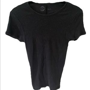 Charcoal Grey Urban Outfitters Ribbed T-Shirt